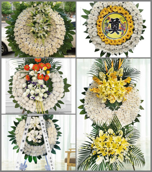山西长治武乡县丰州镇王白烟村花圈速递
